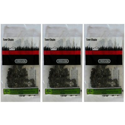 Lotto di 3 catene OREGON 52 maglie - Riferimento: 91PX052X