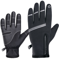 Guanti invernali Guanti da ciclismo antivento Guanti da ciclismo con dita intere Guanti da ciclismo touch screen Guanti da sci per snowboard en oferta
