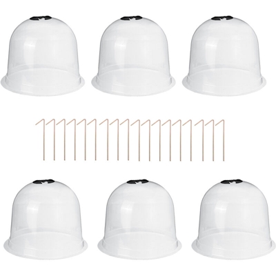 6PCS Semi di piante Grow Hood Seedling Starter Garden Seedling Cover 26 * 21CM