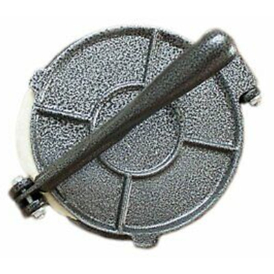 Lega di alluminio Tortilla Press Manico pieghevole Strumento per farina Cottura di mais Strumenti per torta fai da te Accessori da cucina (grigio, 8