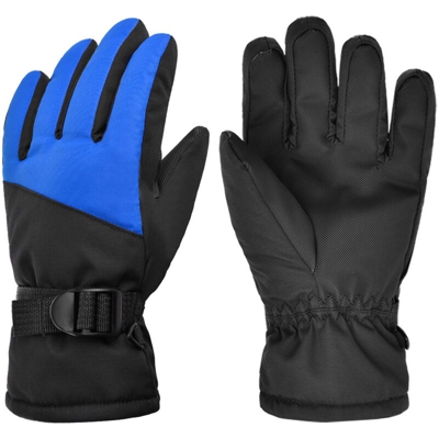 Guanto da sci per bambini Guanto da sci invernale caldo da snowboard Guanto da sci caldo idrorepellente Guanto impermeabile,modello: Blu M