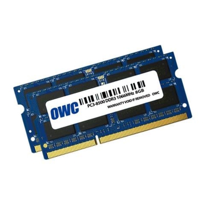 2x 8GB, PC8500, DDR3, 1066MHz, DDR3, Computer portatile, 204-pin SO-DIMM, 0 - 85 °C, 2 x 8 GB, Blu