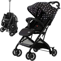 Bakaji Passeggino Bugsy Richiudibile a Trolley con Manico Telescopico Compatto e Leggero per Bambini 6+mesi Telaio in Alluminio Copertura in Tessuto S características
