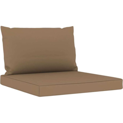 vidaXL Cuscini per Divani su Pallet 2 pz Grigio Talpa in Tessuto - Marrone precio