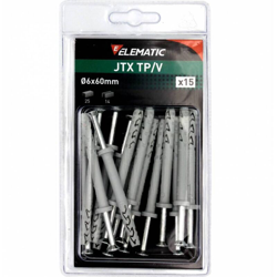 Elematic Blister Tasselli Jtx Tp/V 6X60 (Pz.15) (1 Cf) características