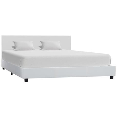 Giroletto Bianco In Similpelle 180x200 Cm