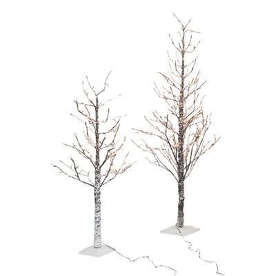 ALBERO TRONCO E RAMI INNEVATI CON LUCI LED h. 150 cm - 186 luci led