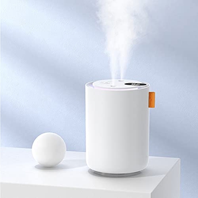 Pilvnar Umidificatore 500ml, Diffusore di aromi, Diffusore di Oli Essenziali, Doppio ugello a spruzzo, 3 Livelli modalità di Nebbia Regolabili, Displa