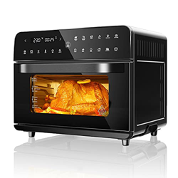 Friggitrice ad Aria, 12 in 1 Forno ad Aria Calda con LED Touch Screen, 1800W Air Fryer in Acciaio Inossidabile, 25L en oferta