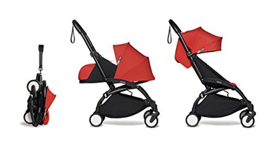 Babyzen YOYO² Set completo di passeggino 0+ e 6+, rosso telaio nero