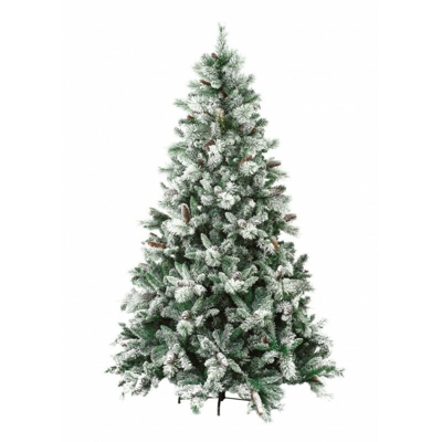 Albero di natale new gardena con pigne 210cm