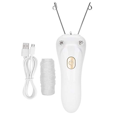 FOTABPYTI Epilatore per Filettatura, depilatore Elettrico con epilatore per Filo di Cotone con Ricarica USB per Donne (Host + Filo di Cotone + Cavo US
