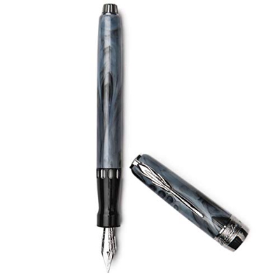Pineider LGB FM Jacket penna stilografica Oro Coal Grey F