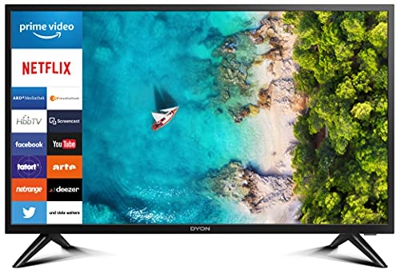 DYON Smart 32 XT 80 cm (32 pollici) TV (HD Smart TV, HD Triple Tuner (DVB-C/-S2/-T2), Prime Video, Netflix & HbTV)