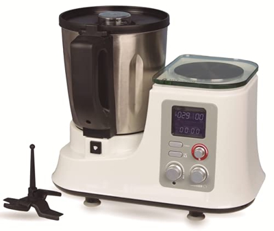 BEST DIRECT Chef o Matic Kitchen Robot da cucina multifunzione, 1000 W, 2,5 l, 11 programmi, lama in acciaio inox