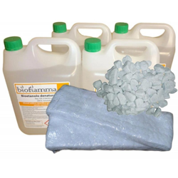 Kit Accessori 20 lt Bioetanolo italiano + Pietre Bianche + 2 Fibre Ceramiche en oferta