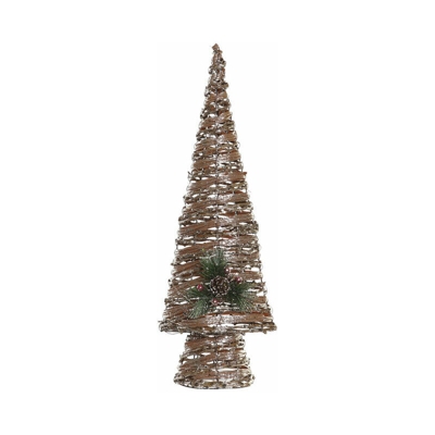 Albero di Natale Rattan LED (20 x 13 x 60 cm) - Dkd Home Decor