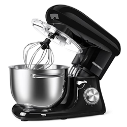 Impastatrice Heichkell, 1400W Impastatrice Planetaria, Robot da cucina grandi 6 velocità con ciotola in acciaio inossidabile da 6,2 litri, impastatric en oferta