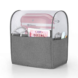 Luxja Copertura per KitchenAid Robot da Cucina, Cover (Cima Nuvolosa) con Tasche Posteriori per KitchenAid Robot da Cucina e Accessori (Adatto per 4,3 características