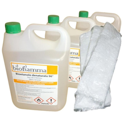 Kit Accessori Biocamino 15 lt Bioetanolo Italiano + 3 Fibre Ceramiche precio