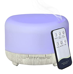 Hantoc Diffusore di Oli Essenziali 450ml, Umidificatore Ultrasuoni Diffusore di Aroma Diffusori Oli Profumati Nebulizzatore Silenzioso Automatico 7 Co características