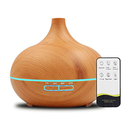550ML Diffusore di Oli Essenziali Ultrasuoni, Diffusore di Aromi Ultrasuoni con 7 colori LED Selezionabili, Purificatore Aria, per Yoga, Camera da Let características
