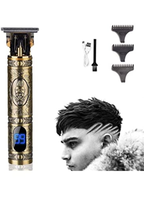 Rasoio Elettrico Professionale Capelli E Barba Vintage Con Display Integrato T9