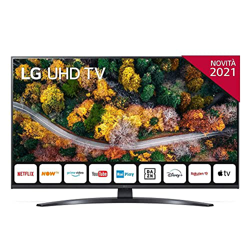 LG 43UP78003 SMART TV 4K Ultra HD 43" 2021 Processore Quad Core 4K, Wi-Fi, webOS 6.0, Google Assistant e Alexa Integrati, Telecomando Puntatore [Certi precio