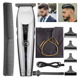 Janolia Tagliacapelli, Senza Fili Trimmer, Regolabarba Uomo,Tagliacapelli Professionale Elettrico con Schermo LED e Grembiule da Parrucchiere,Spina di precio