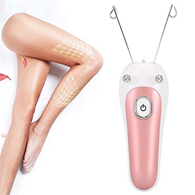 Epilatore per il filo facciale del corpo elettrico delle donne, dispositivo di rimozione dei capelli dell'infila fisico, tagliacapelli in filo di coto