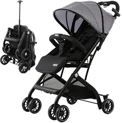 Bakaji Passeggino Bugsy Richiudibile a Trolley con Manico Telescopico Compatto e Leggero per Bambini 6+mesi Telaio in Alluminio Copertura in Tessuto S características