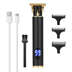 Anself Display a batteria Tagliacapelli Tagliacapelli professionale Uomo Ricaricabile elettrico Potente macchina per taglio di capelli Strumento per i en oferta