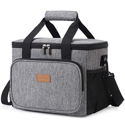 Lifewit 15L Borsa Termica Manutenzione di Freddo e Caldo per Uomo/Donna/Bambino Porta Pranzo Cibo Alimentazione per Campeggio Lavoro Scuola (Grigio) características