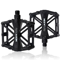 9/16 Pollici Pedali Bicicletta, Pedali per Bicycle Pedals Aluminum Antiskid Durable Mountain Bike Pedals, Lega di Ultra Leggero Alluminio Pedali Flat  en oferta