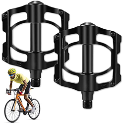 Pedali Bicicletta，1 Paio Pedali per bicicletta antiscivolo in lega di alluminio Mountain bike pedale，per Bici da 9/16" MTB, Bici da Strada, Bici da Ci precio