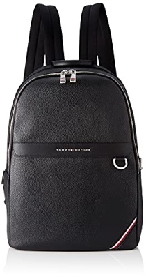 Tommy Hilfiger TH Downtown, Zaino Uomo, Nero, Medium