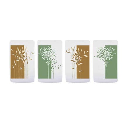 a1664, Indian Summer, Set di 4 deumidificatori in ceramica per fissaggio a termosifone, diffusore