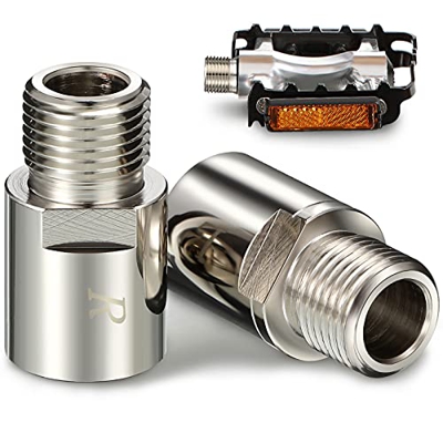 Prolunghe Pedali Bici Adattatore in Acciaio Distanziatore Pedale Esteso per Pedali da Bicicletta Filettati da 9/16 Pollici Bicicletta da Strada da Str