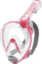 Cressi Duke, Maschera Integrale Grande Visione Snorkeling con Tubo Dry Unisex Adulto, Rossa (Clear/Pink), S/M características