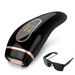 Soglen Epilatore Pulsata Epilazione Ghiaccio Professionale con modalità Livelli di Depilazione Indolore per Viso Braccia, Gambe, Ascelle,Nero en oferta