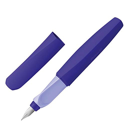 Pelikan - Twist - Penna Stilografica - Viola - Destrimani e Mancini - Impugnatura Ergonomica Pedagogica - Cartuccia Blu Inclusa - Made in Germany