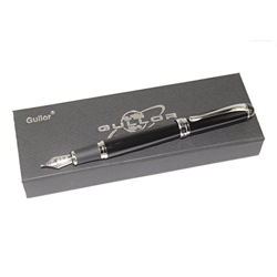 Gullor 750 Normale pennino Stilografica con scatola originale penna e cartuccia di inchiostro a 5 colori - nero en oferta