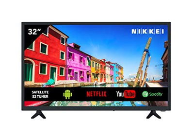 Televisione NIKKEI NH3218S da 81 cm / 32 Pollici - Smart TV, LED, HD Ready, Netflix, Spotify, YouTube, 3x HDMI, 1x USB, Guida Elettronica ai Programmi