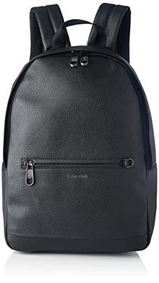 Calvin Klein Warmth Round BP, Zaino Uomo, Nero, Medium