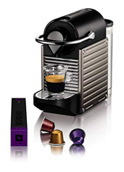 Krupes Nespresso Pixie Macchina Espresso Accensione automatica titanio en oferta