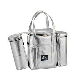 Grande borsa termica Be Cool City con due dispositivi di raffreddamento rimovibili per bottiglie 25x14x34 cm più 2 tasche per bottiglie da 1 litro con precio