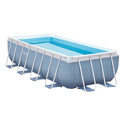 Intex 26778 Piscina Prisma metal frame 488x244x107 cm, con pompa filtro, scaletta, telo base, copertura