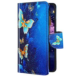 Uposao Compatibile con Huawei P30 Lite Custodia a Portafoglio in Pelle [9 Slot per Schede], Custodia Multifunzione a Libro con Cerniera,Farfalla Dorat características