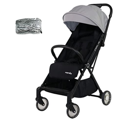 Nania - Passeggino compatto Orla con piegatura automatica - utilizzabile dalla nascita fino a 15 kg (Grigio + parapioggia) precio