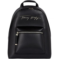Tommy Hilfiger Iconic Tommy, Zaino Donna, Nero, Medium en oferta